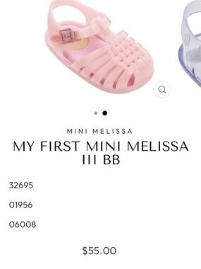 Mini Melissa Jelly Sandals in Light Pink